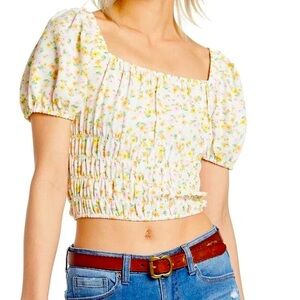 3 for $25 Elodie cropped floral top
